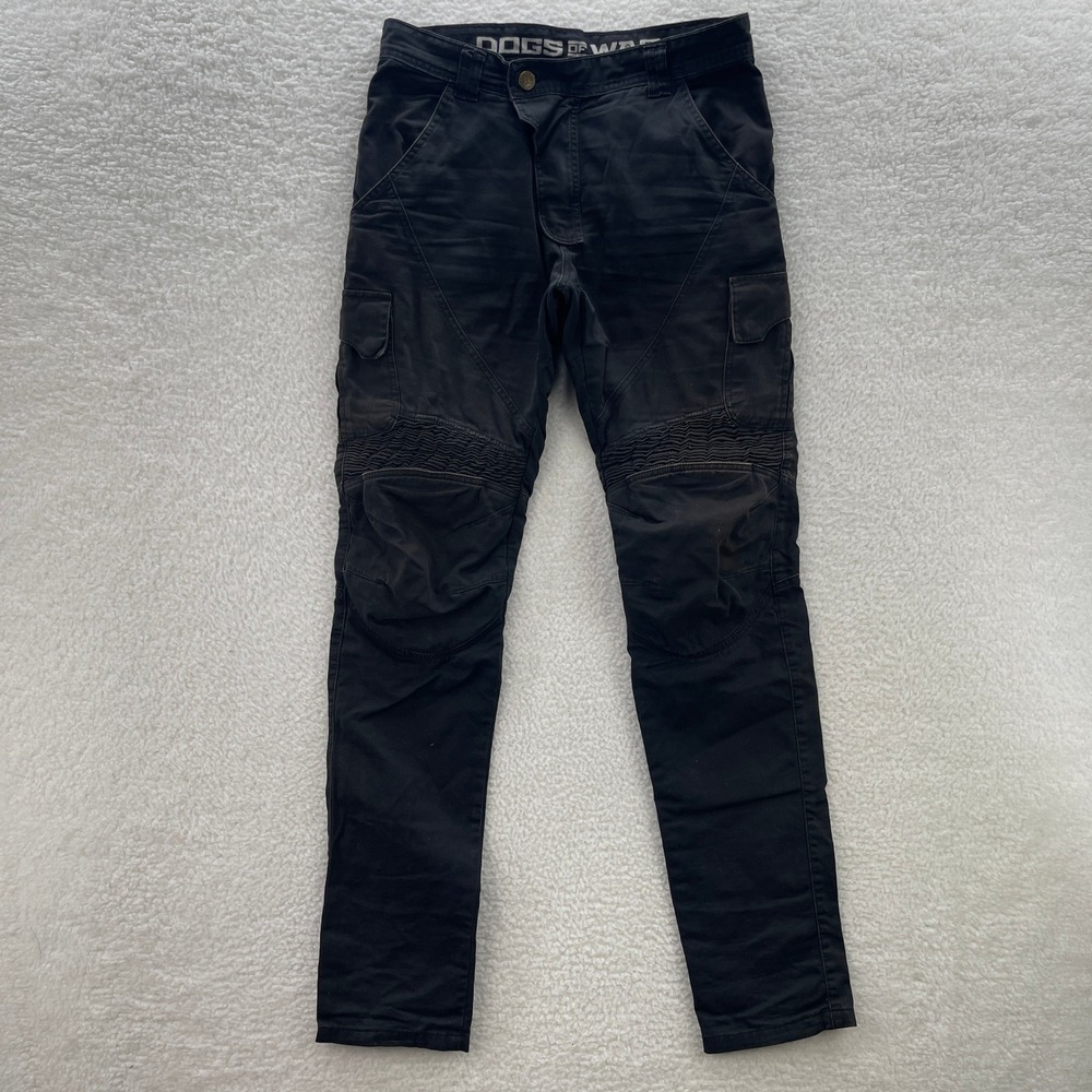 Speed and Strength Pants Mens 32x34 Black Dogs of War Motorcycle Cargo No Pads